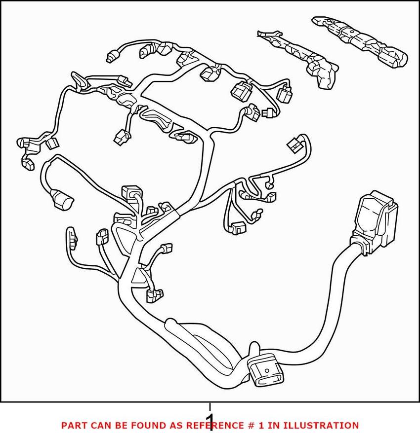 VW Engine Wiring Harness 06K972627EJ